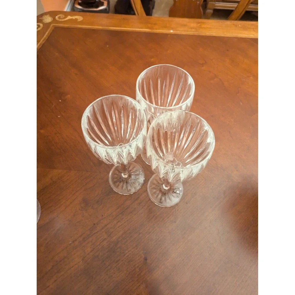 3 Cristal D'Arques Durand Classic Wine Glasses Set Crystal Clear 8